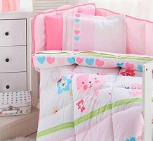 Комплект детского белья Ozdilek набор для детской кроватки (с бортиками и одеялом) BABY RABBIT