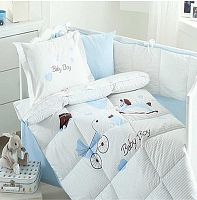 Комплект детского белья Ozdilek набор для детской кроватки (с бортиками и одеялом) BABY BOY